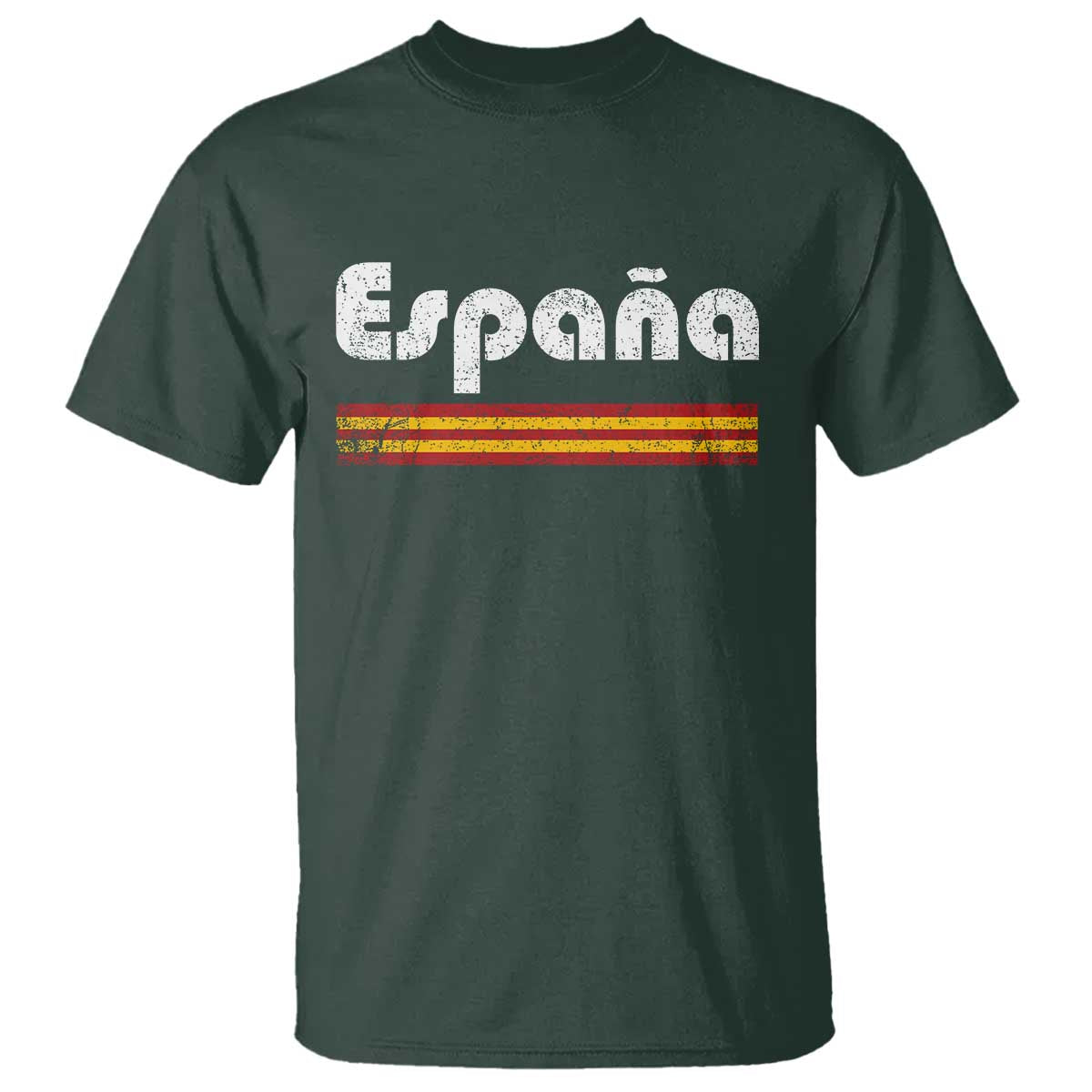 Vintage Espana Espanol Retro Distressed Graphic T Shirt Patriotic Spanish Spain Flag Heritage Pride Souvenir