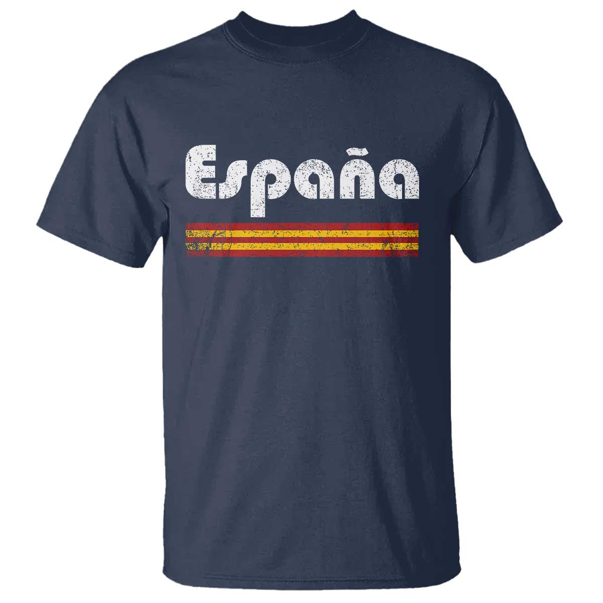 Vintage Espana Espanol Retro Distressed Graphic T Shirt Patriotic Spanish Spain Flag Heritage Pride Souvenir