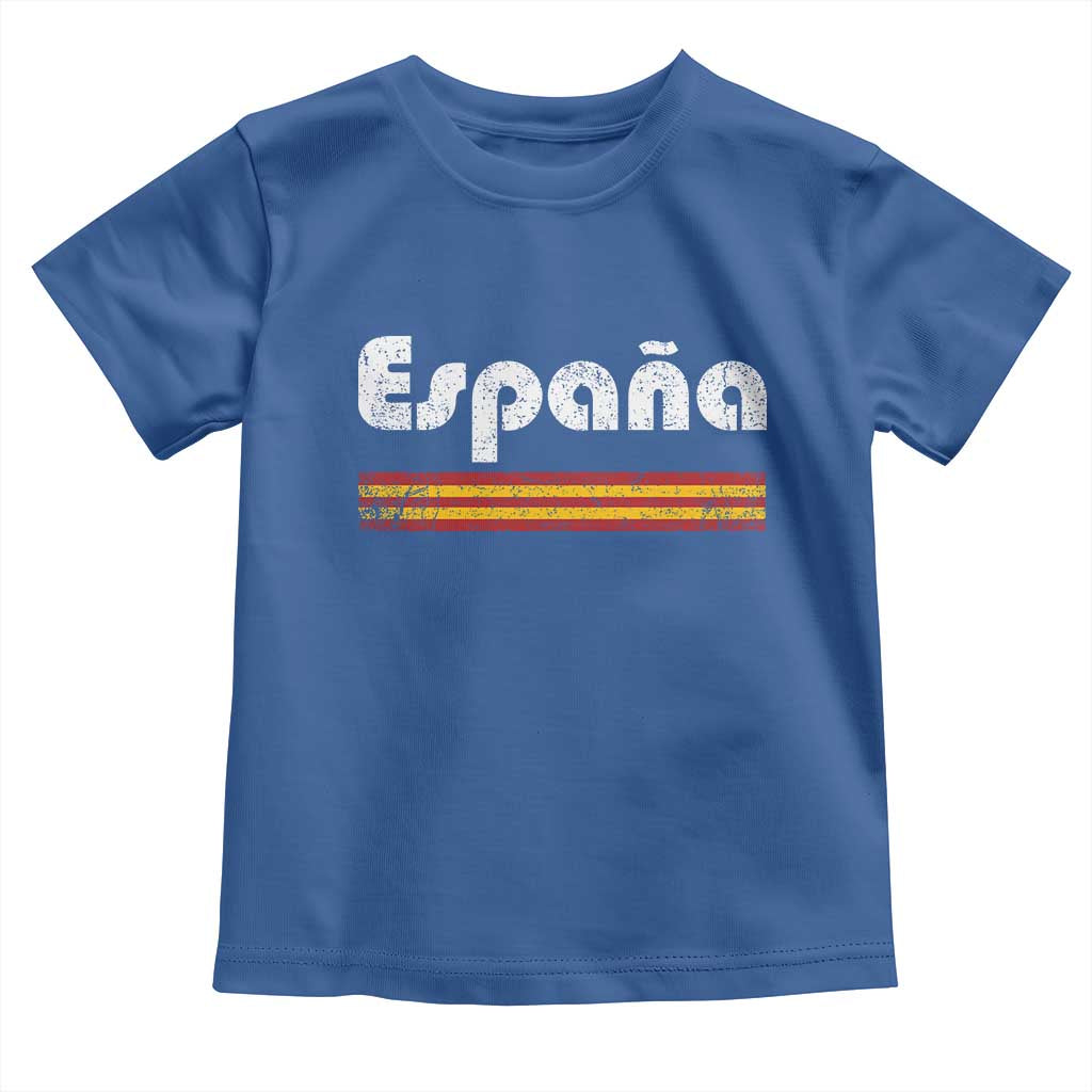 Vintage Espana Espanol Retro Distressed Graphic Toddler T Shirt Patriotic Spanish Spain Flag Heritage Pride Souvenir