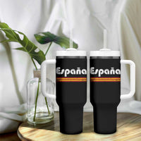Vintage Espana Espanol Retro Distressed Graphic Tumbler With Handle Patriotic Spanish Spain Flag Heritage Pride Souvenir
