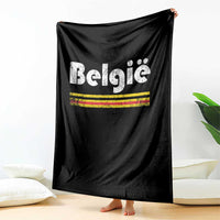 Retro Belgie Belgium Flag Distressed Graphic in Dutch Throw Blanket Proud Belgian Heritage and Country Roots Pride Gift