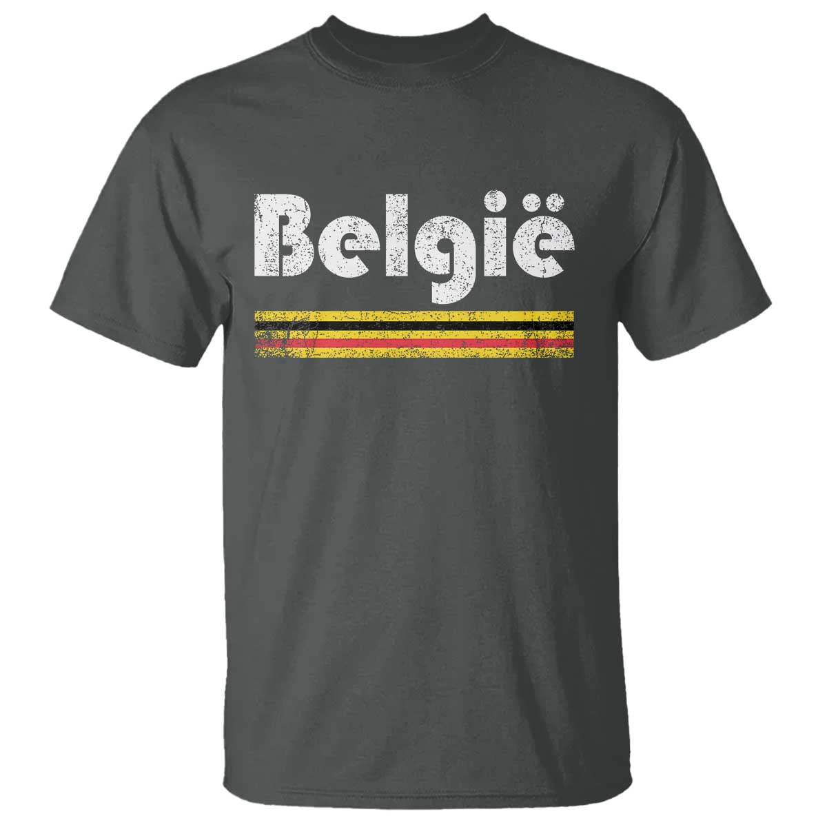 Retro Belgie Belgium Flag Distressed Graphic in Dutch T Shirt Proud Belgian Heritage and Country Roots Pride Gift