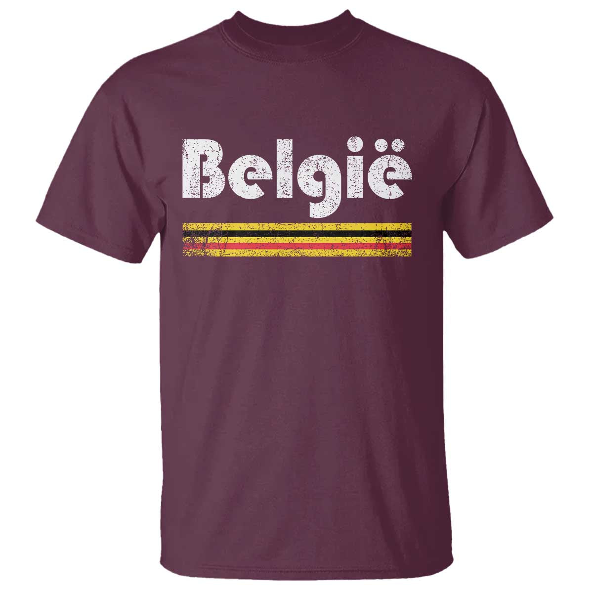 Retro Belgie Belgium Flag Distressed Graphic in Dutch T Shirt Proud Belgian Heritage and Country Roots Pride Gift