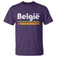 Retro Belgie Belgium Flag Distressed Graphic in Dutch T Shirt Proud Belgian Heritage and Country Roots Pride Gift