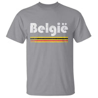 Retro Belgie Belgium Flag Distressed Graphic in Dutch T Shirt Proud Belgian Heritage and Country Roots Pride Gift