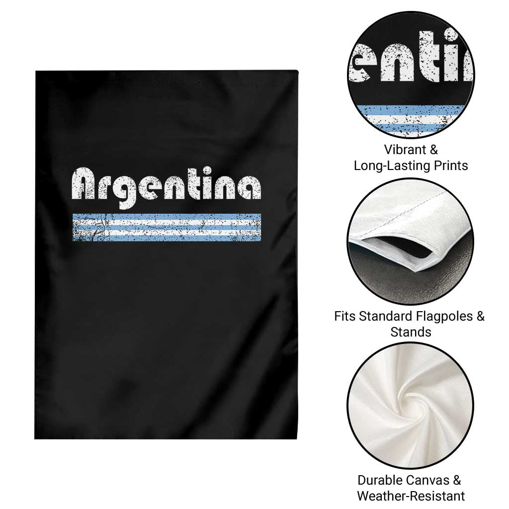 Vintage Argentina Retro Distressed Graphic Garden Flag Patriotic Argentine Heritage Pride Souvenir