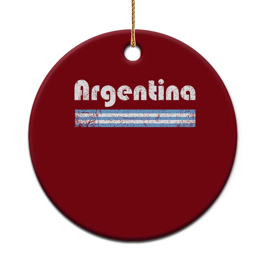 Vintage Argentina Retro Distressed Graphic Ceramic Ornament Patriotic Argentine Heritage Pride Souvenir