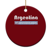 Vintage Argentina Retro Distressed Graphic Ceramic Ornament Patriotic Argentine Heritage Pride Souvenir