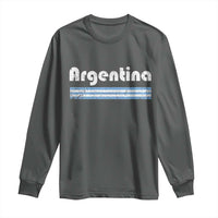 Vintage Argentina Retro Distressed Graphic Long Sleeve Shirt Patriotic Argentine Heritage Pride Souvenir