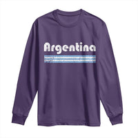 Vintage Argentina Retro Distressed Graphic Long Sleeve Shirt Patriotic Argentine Heritage Pride Souvenir