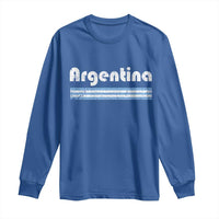 Vintage Argentina Retro Distressed Graphic Long Sleeve Shirt Patriotic Argentine Heritage Pride Souvenir