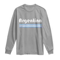 Vintage Argentina Retro Distressed Graphic Long Sleeve Shirt Patriotic Argentine Heritage Pride Souvenir