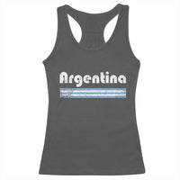 Vintage Argentina Retro Distressed Graphic Racerback Tank Top Patriotic Argentine Heritage Pride Souvenir