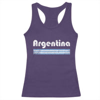 Vintage Argentina Retro Distressed Graphic Racerback Tank Top Patriotic Argentine Heritage Pride Souvenir