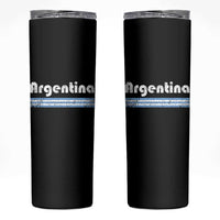 Vintage Argentina Retro Distressed Graphic Skinny Tumbler Patriotic Argentine Heritage Pride Souvenir