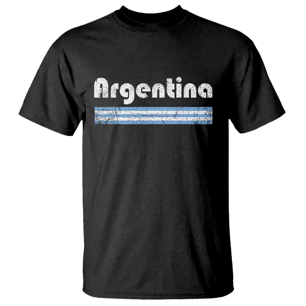 Vintage Argentina Retro Distressed Graphic T Shirt Patriotic Argentine Heritage Pride Souvenir