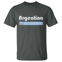 Vintage Argentina Retro Distressed Graphic T Shirt Patriotic Argentine Heritage Pride Souvenir