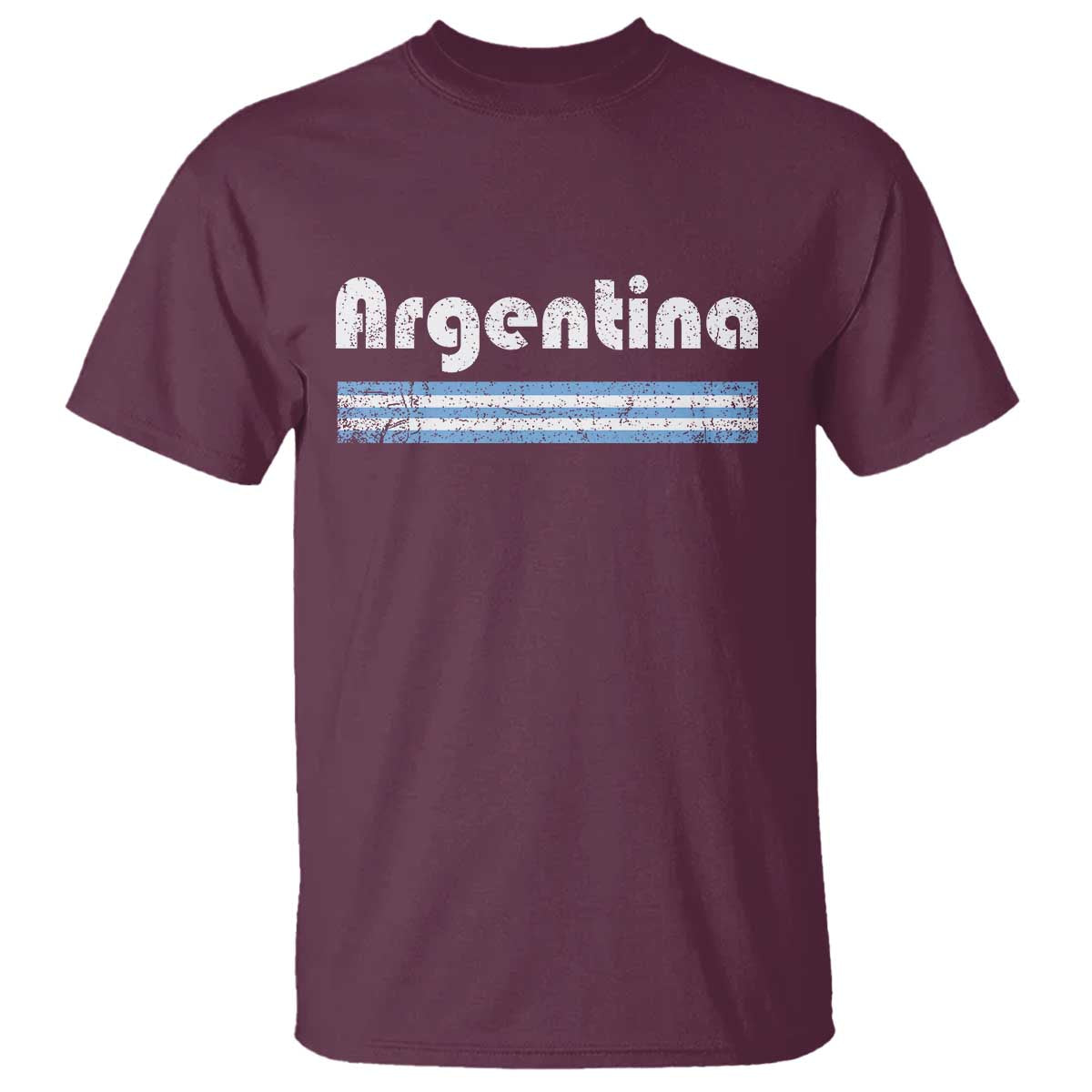Vintage Argentina Retro Distressed Graphic T Shirt Patriotic Argentine Heritage Pride Souvenir