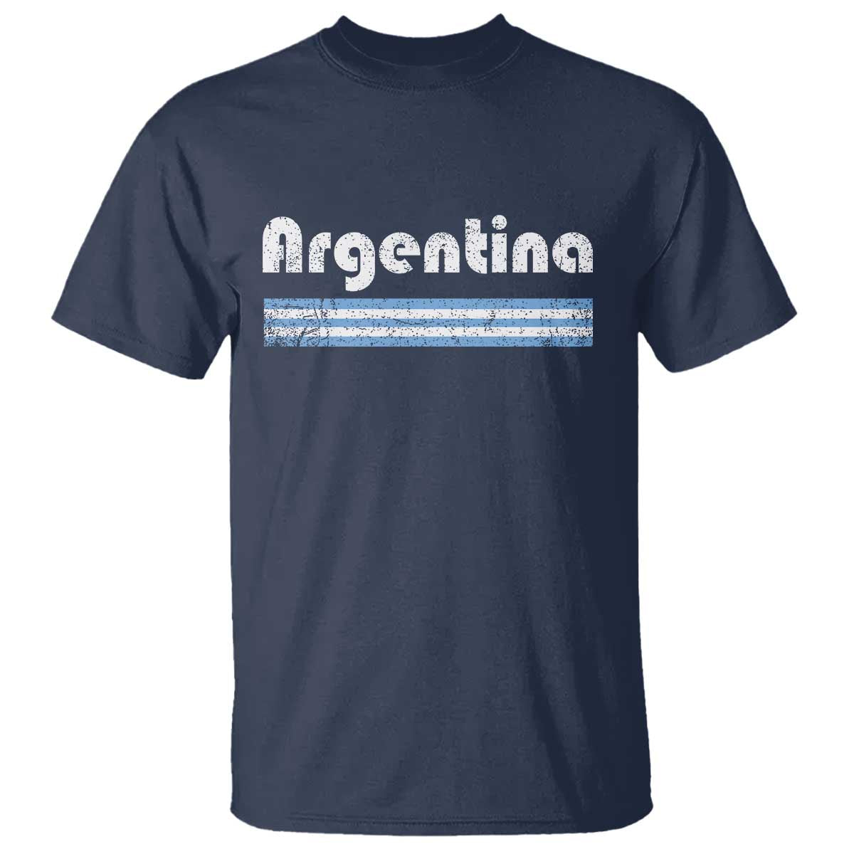Vintage Argentina Retro Distressed Graphic T Shirt Patriotic Argentine Heritage Pride Souvenir