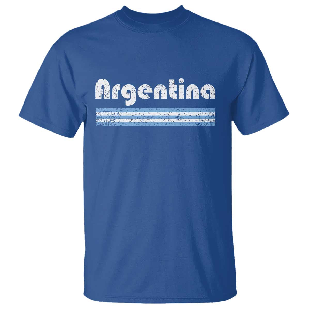 Vintage Argentina Retro Distressed Graphic T Shirt Patriotic Argentine Heritage Pride Souvenir