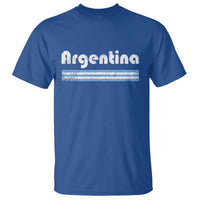 Vintage Argentina Retro Distressed Graphic T Shirt Patriotic Argentine Heritage Pride Souvenir