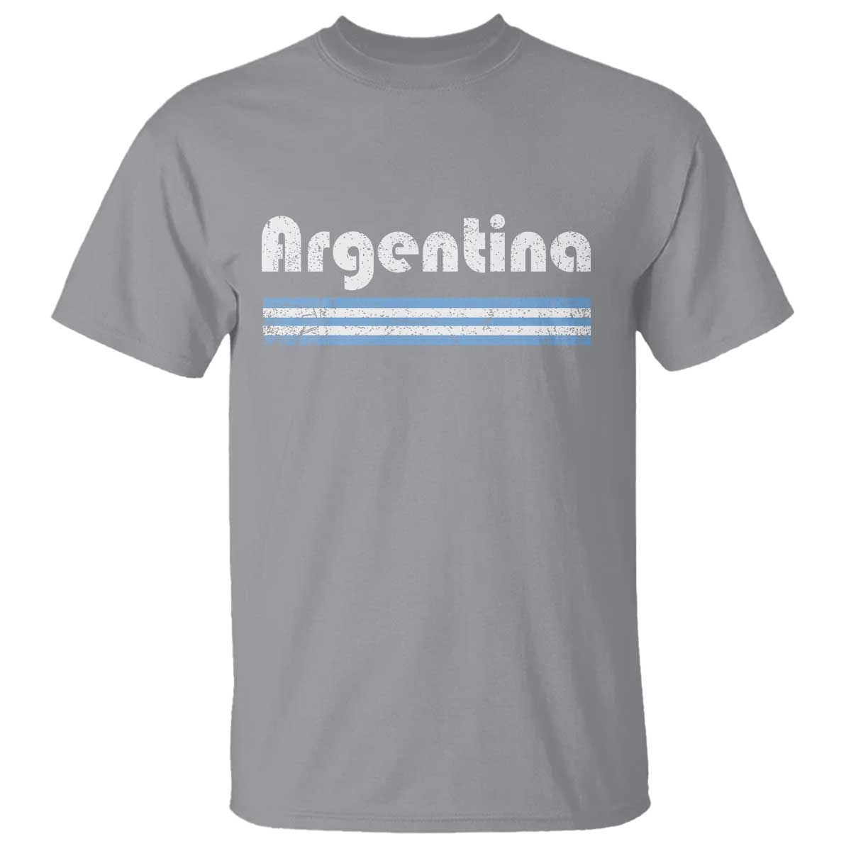 Vintage Argentina Retro Distressed Graphic T Shirt Patriotic Argentine Heritage Pride Souvenir