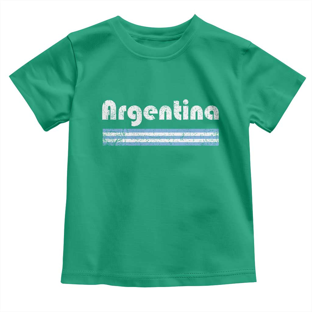 Vintage Argentina Retro Distressed Graphic Toddler T Shirt Patriotic Argentine Heritage Pride Souvenir