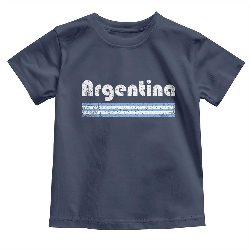 Vintage Argentina Retro Distressed Graphic Toddler T Shirt Patriotic Argentine Heritage Pride Souvenir