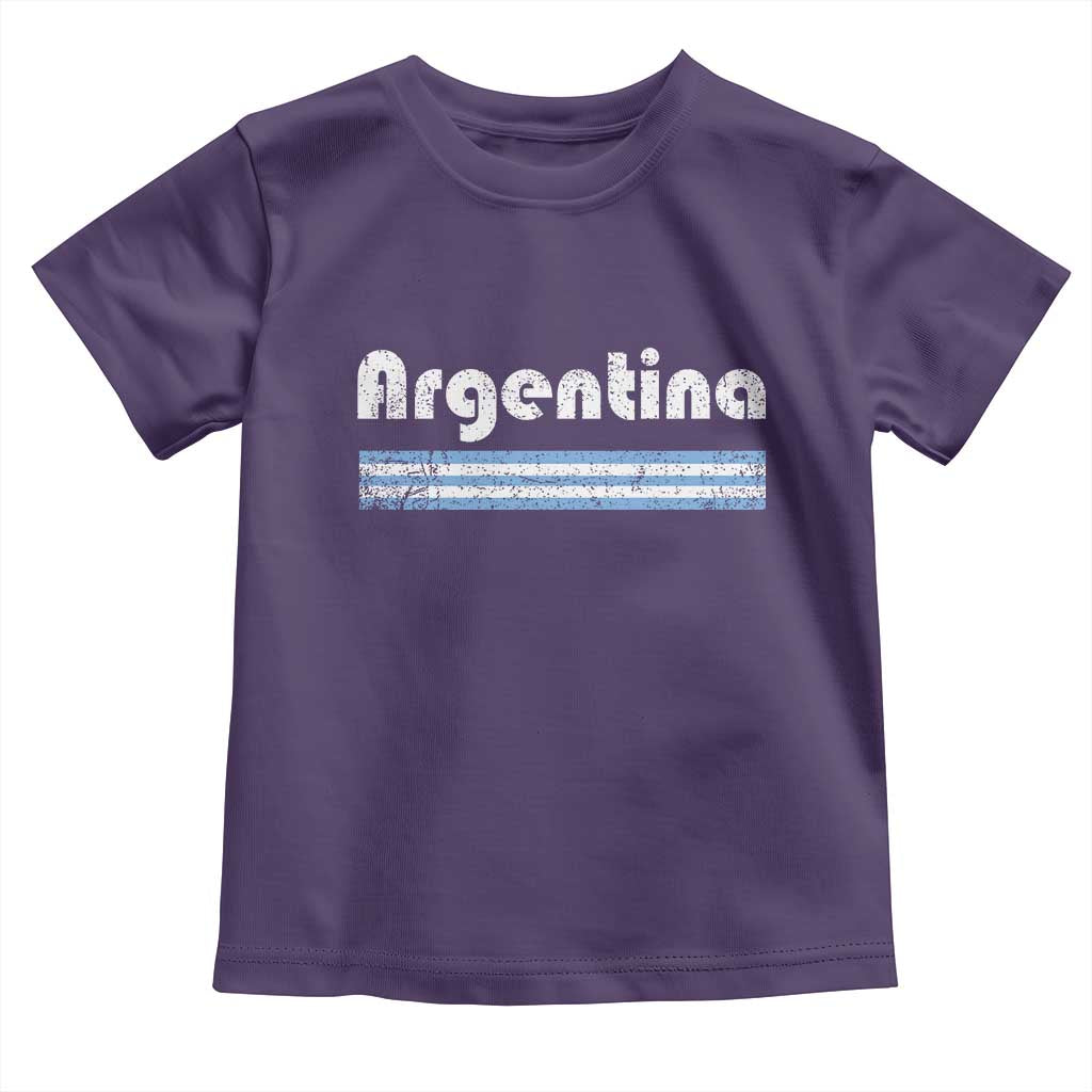 Vintage Argentina Retro Distressed Graphic Toddler T Shirt Patriotic Argentine Heritage Pride Souvenir