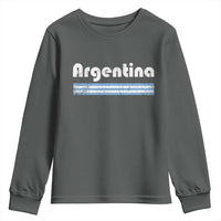 Vintage Argentina Retro Distressed Graphic Youth Sweatshirt Patriotic Argentine Heritage Pride Souvenir