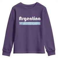 Vintage Argentina Retro Distressed Graphic Youth Sweatshirt Patriotic Argentine Heritage Pride Souvenir