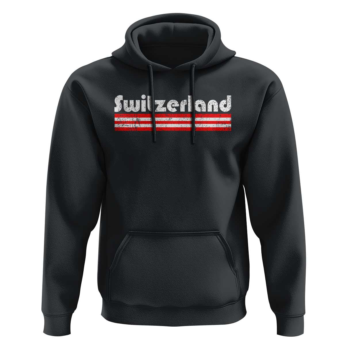 Vintage Switzerland Retro Distressed Graphic Hoodie Patriotic Swiss Heritage Pride Souvenir