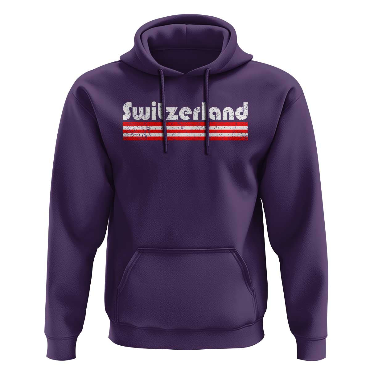 Vintage Switzerland Retro Distressed Graphic Hoodie Patriotic Swiss Heritage Pride Souvenir