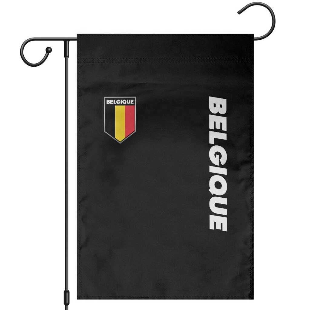 Belgique Belgium Flag Shield Minimalist Graphic Garden Flag French Belgian Pride and European Heritage Souvenir