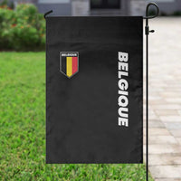 Belgique Belgium Flag Shield Minimalist Graphic Garden Flag French Belgian Pride and European Heritage Souvenir