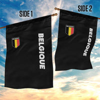Belgique Belgium Flag Shield Minimalist Graphic Garden Flag French Belgian Pride and European Heritage Souvenir