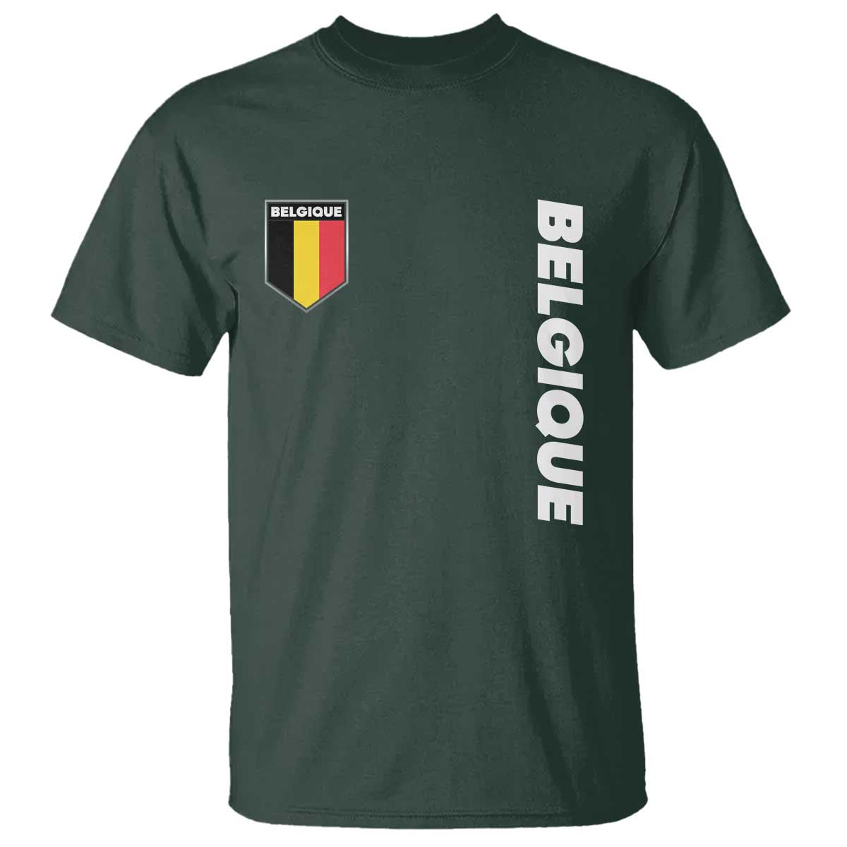 Minimalist Belgique Belgium Flag Shield Graphic T Shirt French Belgian Pride and European Heritage Souvenir
