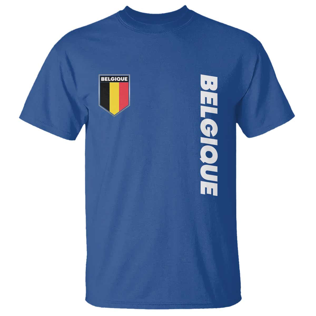 Minimalist Belgique Belgium Flag Shield Graphic T Shirt French Belgian Pride and European Heritage Souvenir