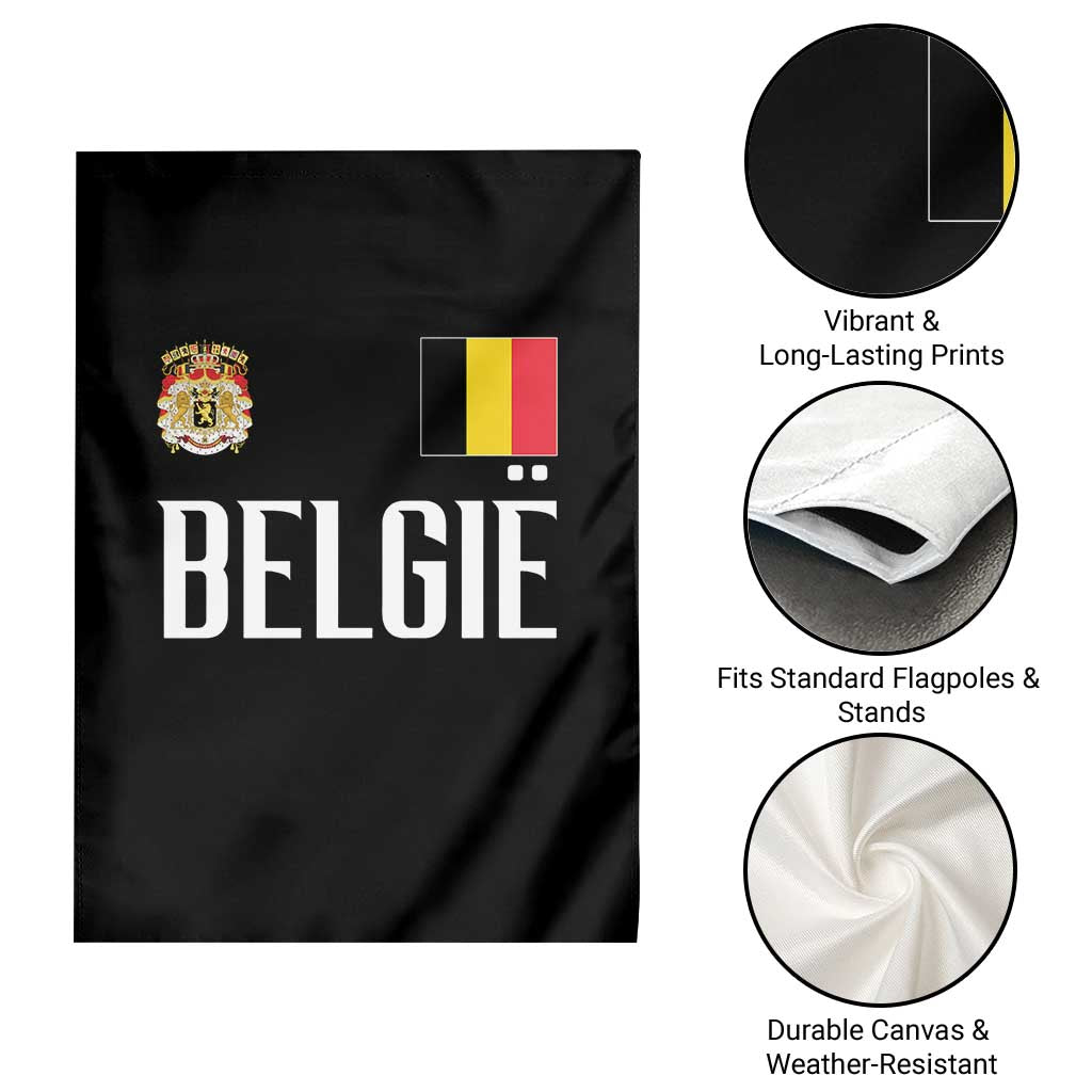 Royal Coat of Arms Belgie Crest Graphic Garden Flag Traditional Belgium Belgian Flag and Lion Heritage Pride Gift