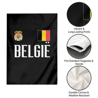 Royal Coat of Arms Belgie Crest Graphic Garden Flag Traditional Belgium Belgian Flag and Lion Heritage Pride Gift