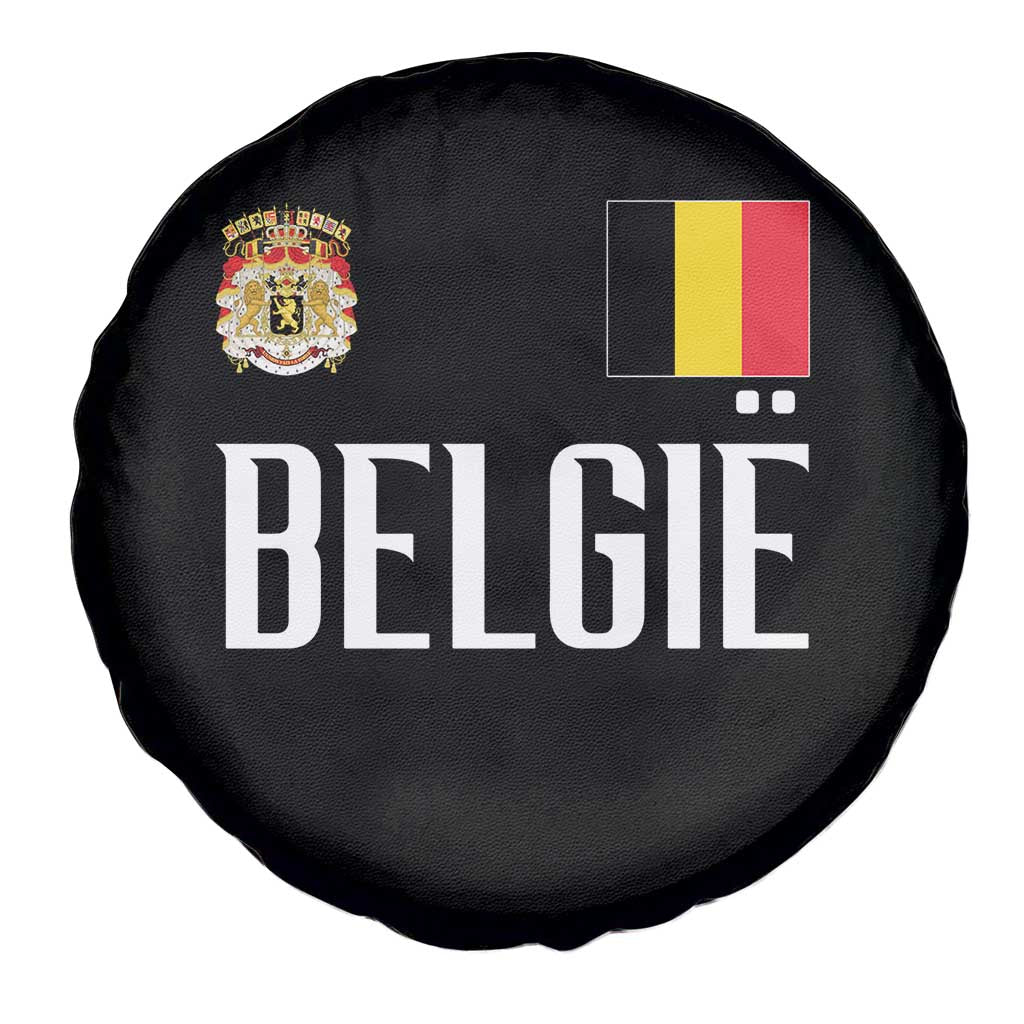 Royal Coat of Arms Belgie Crest Graphic Spare Tire Cover Traditional Belgium Belgian Flag and Lion Heritage Pride Gift