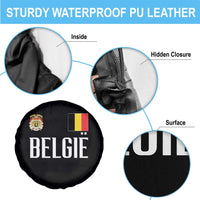 Royal Coat of Arms Belgie Crest Graphic Spare Tire Cover Traditional Belgium Belgian Flag and Lion Heritage Pride Gift