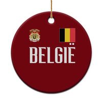 Royal Coat of Arms Belgie Crest Graphic Ceramic Ornament Traditional Belgium Belgian Flag and Lion Heritage Pride Gift