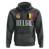 Royal Coat of Arms Belgie Crest Graphic Hoodie Traditional Belgium Belgian Flag and Lion Heritage Pride Gift