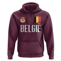 Royal Coat of Arms Belgie Crest Graphic Hoodie Traditional Belgium Belgian Flag and Lion Heritage Pride Gift