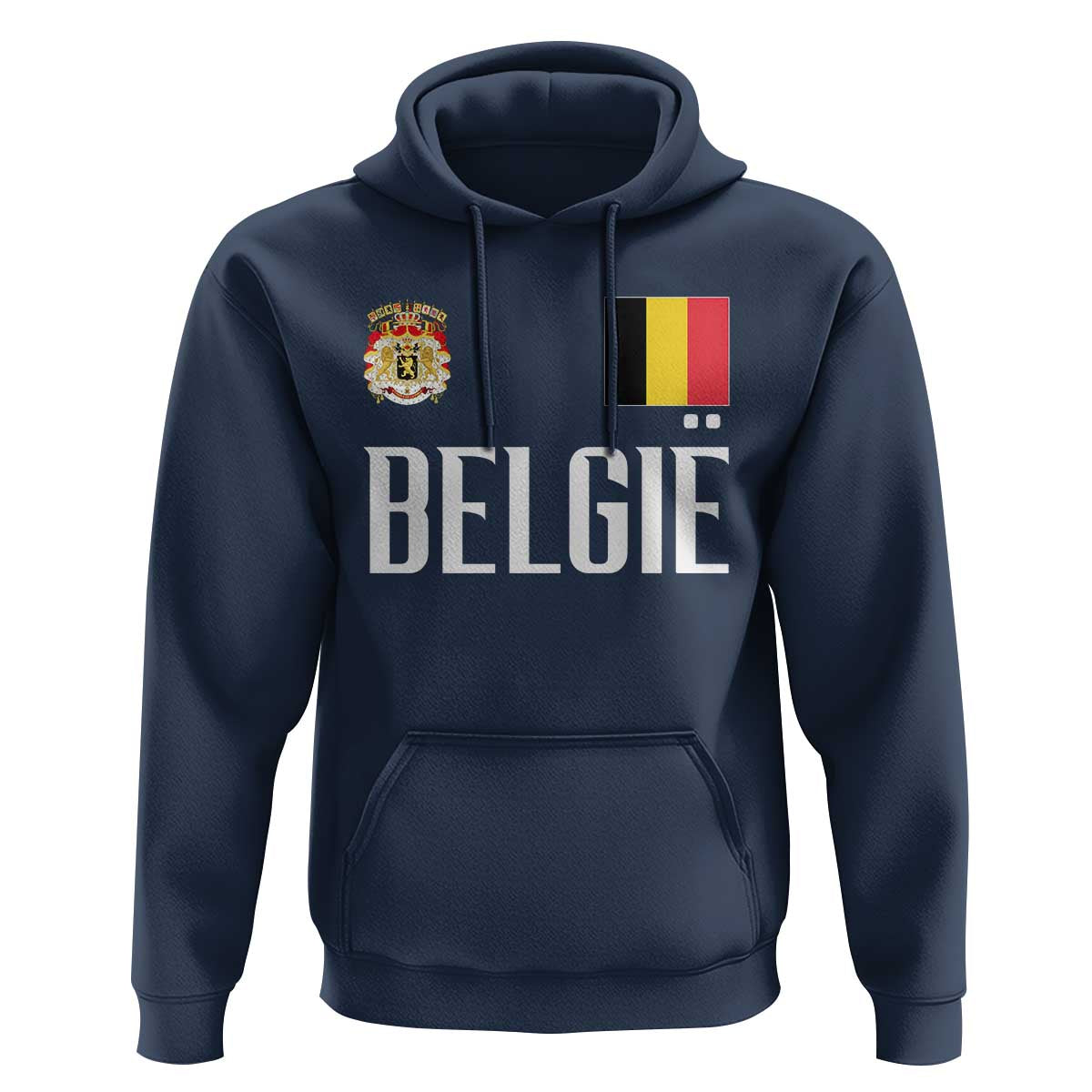 Royal Coat of Arms Belgie Crest Graphic Hoodie Traditional Belgium Belgian Flag and Lion Heritage Pride Gift