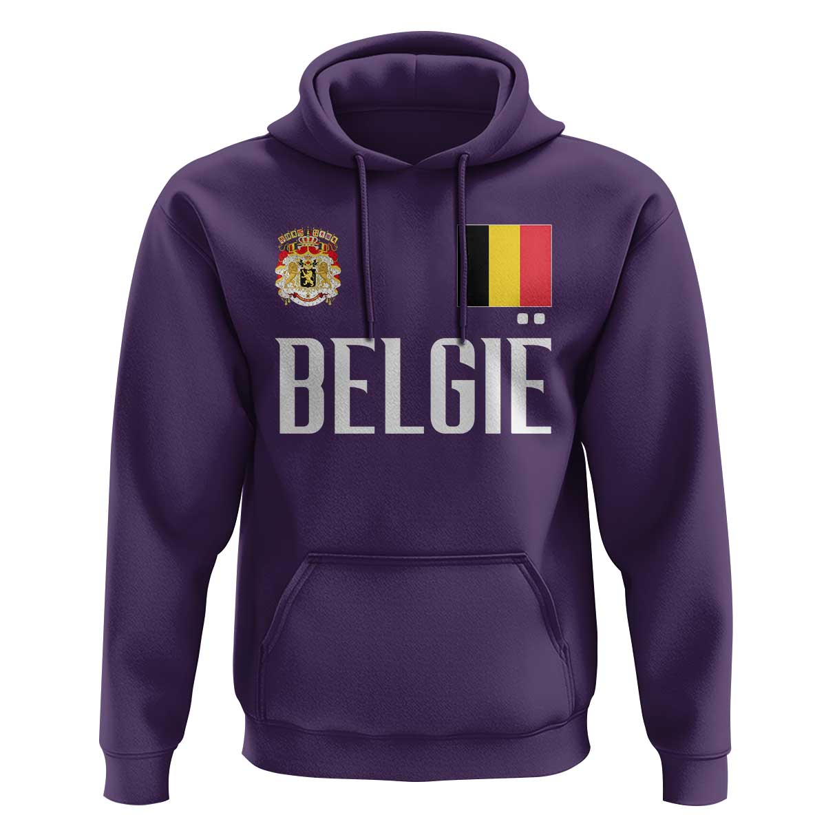 Royal Coat of Arms Belgie Crest Graphic Hoodie Traditional Belgium Belgian Flag and Lion Heritage Pride Gift