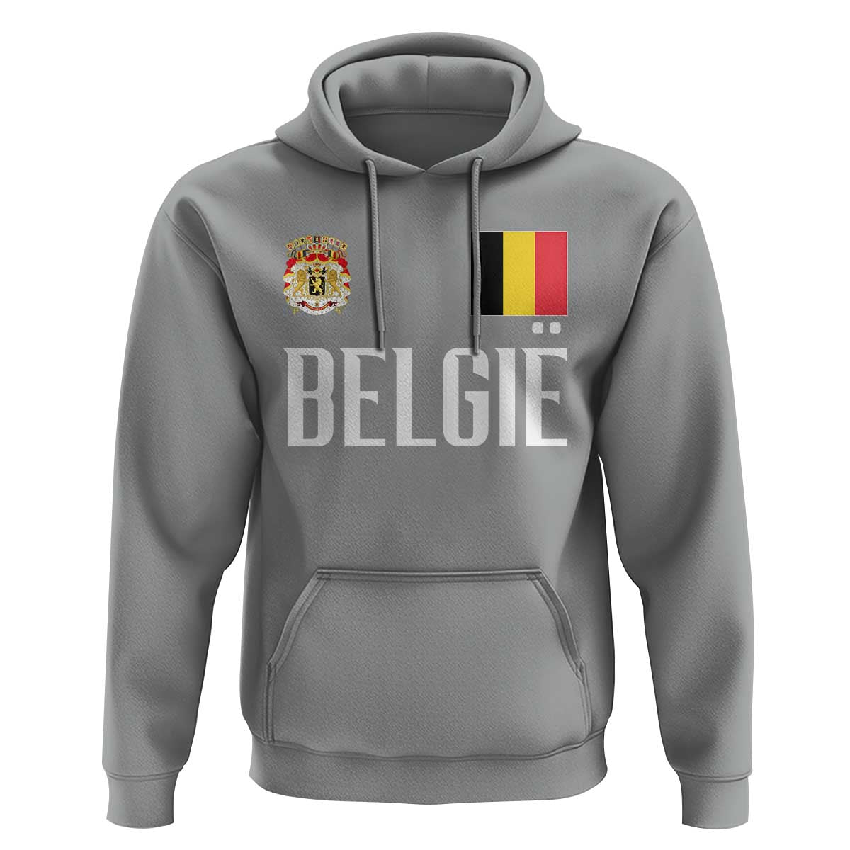 Royal Coat of Arms Belgie Crest Graphic Hoodie Traditional Belgium Belgian Flag and Lion Heritage Pride Gift