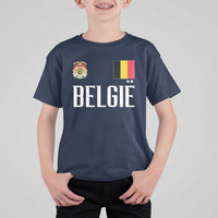 Royal Coat of Arms Belgie Crest Graphic T Shirt For Kid Traditional Belgium Belgian Flag and Lion Heritage Pride Gift