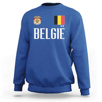 Royal Coat of Arms Belgie Crest Graphic Sweatshirt Traditional Belgium Belgian Flag and Lion Heritage Pride Gift